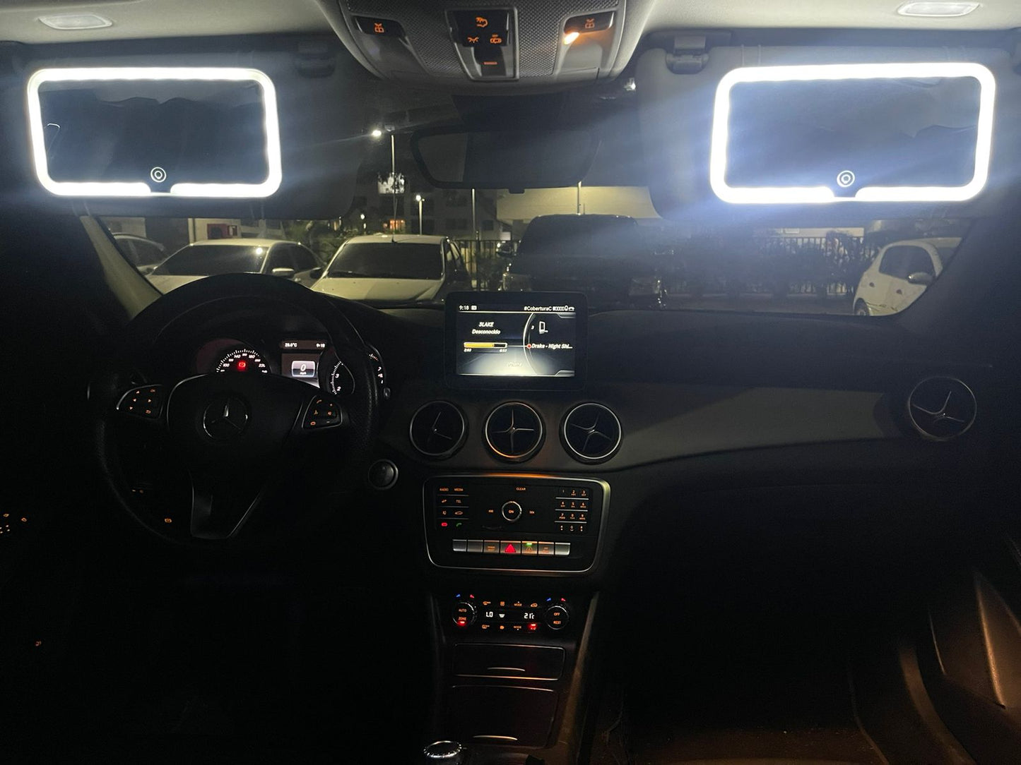 ✨ Espejo para Carro de Maquillaje con Luz LED ✨