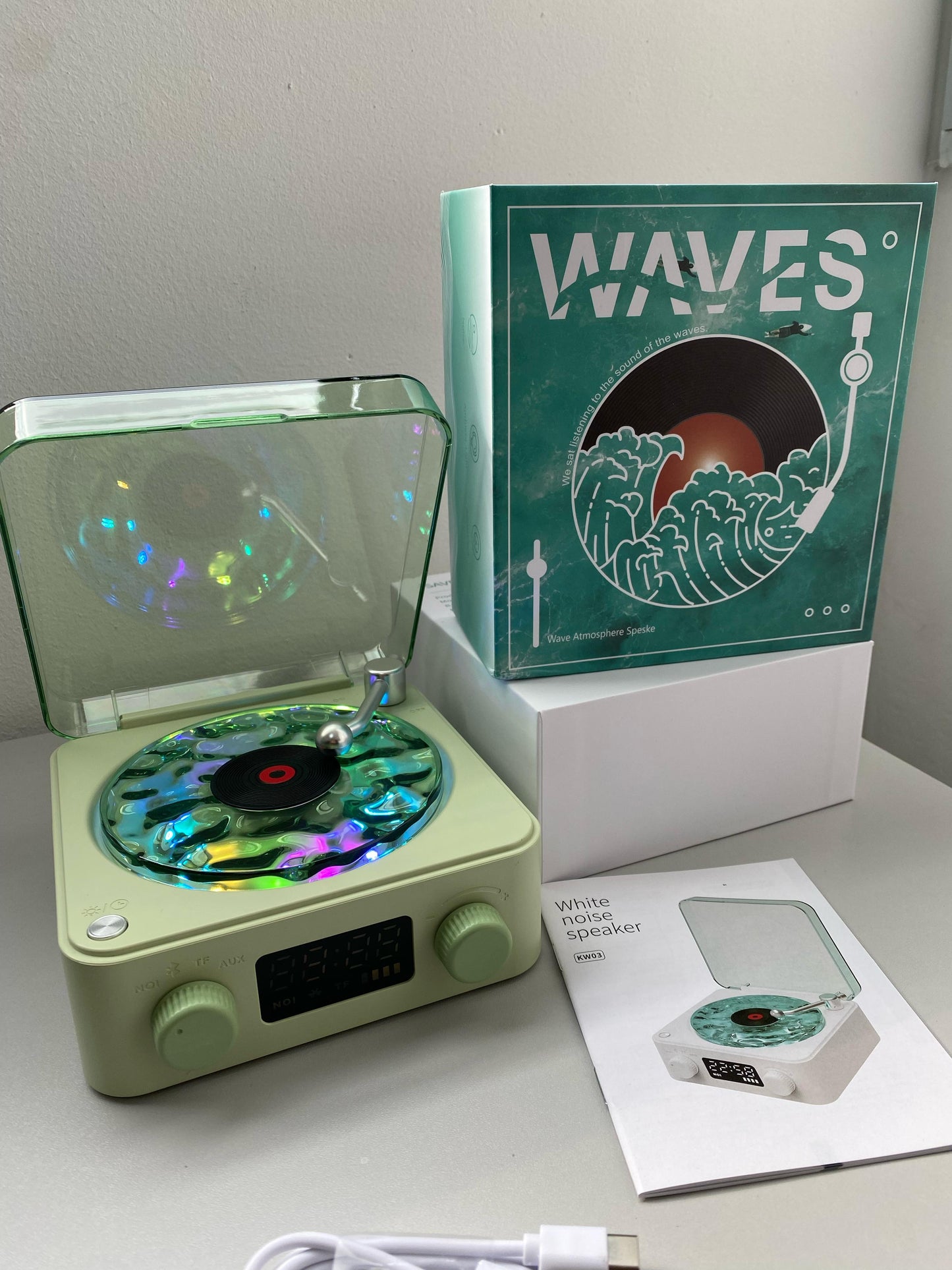 🎶 Parlante Retro Tocadiscos - Estilo Vintage y Sonido Premium 🎶