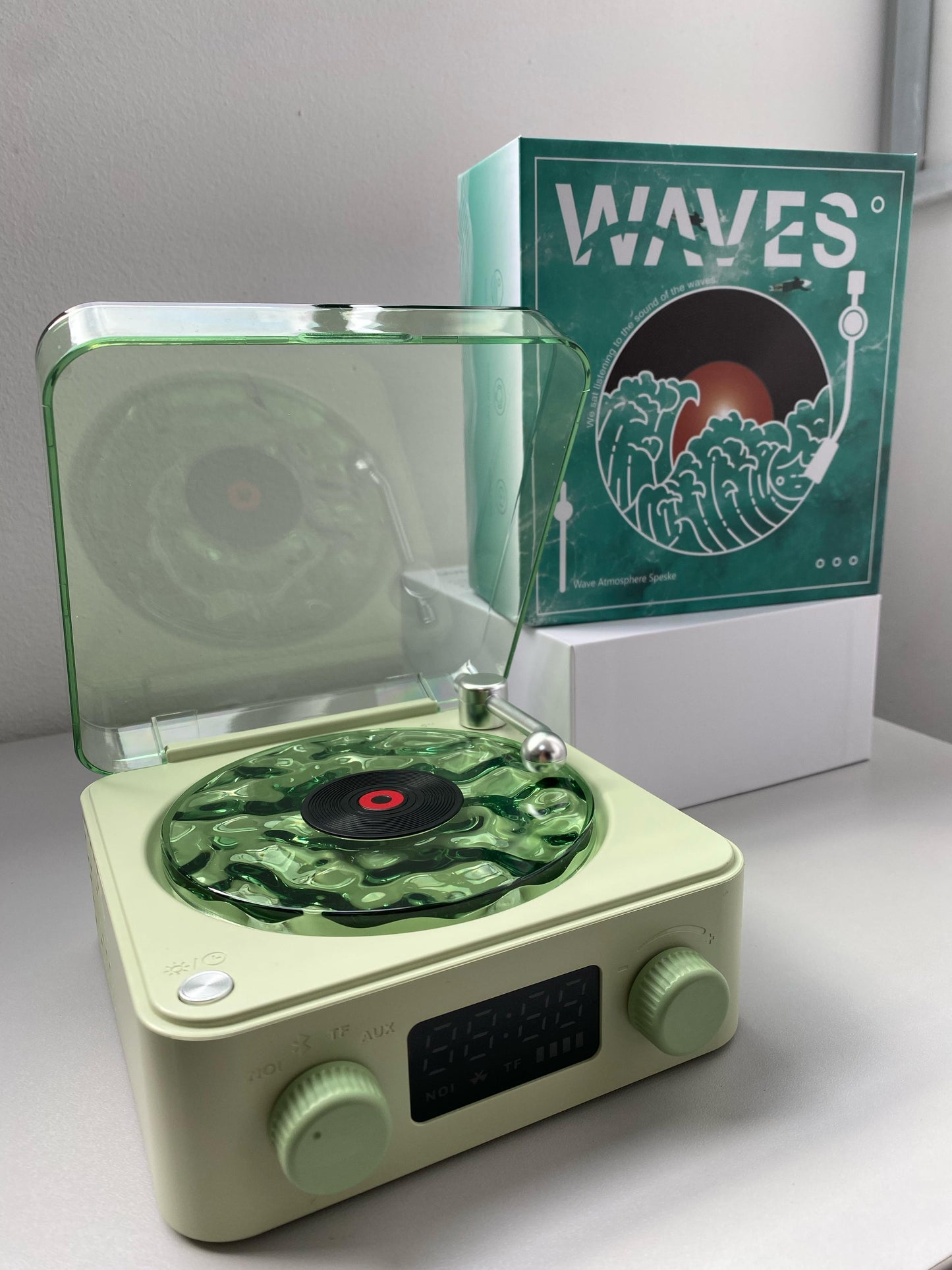 🎶 Parlante Retro Tocadiscos - Estilo Vintage y Sonido Premium 🎶